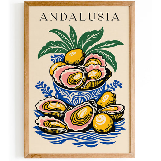 Andalusia Spain Oysters Poster