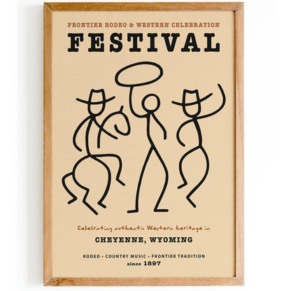 Frontier Rodeo & Western Celebration Festival Poster