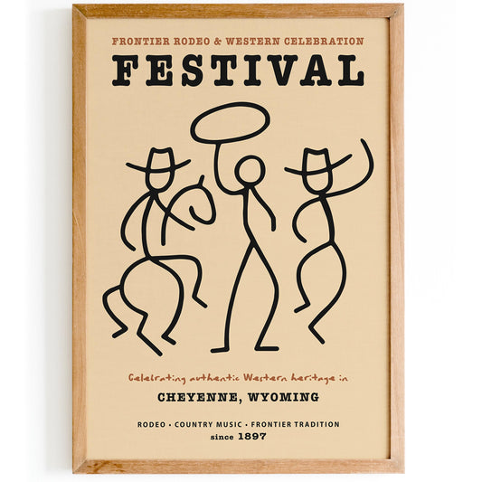 Frontier Rodeo & Western Celebration Festival Poster