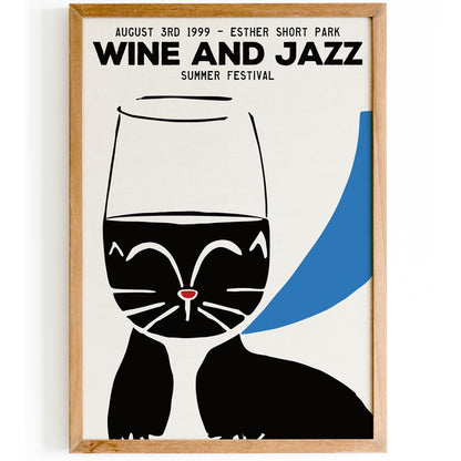 Wine and Jazz Summer Festival Poster