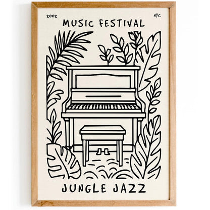 Jungle Jazz Music Festival 2002 NYC Poster