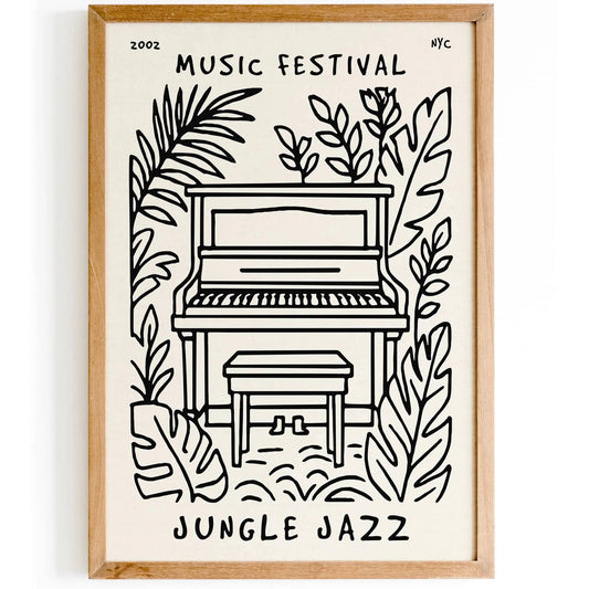 Jungle Jazz Music Festival 2002 NYC Poster