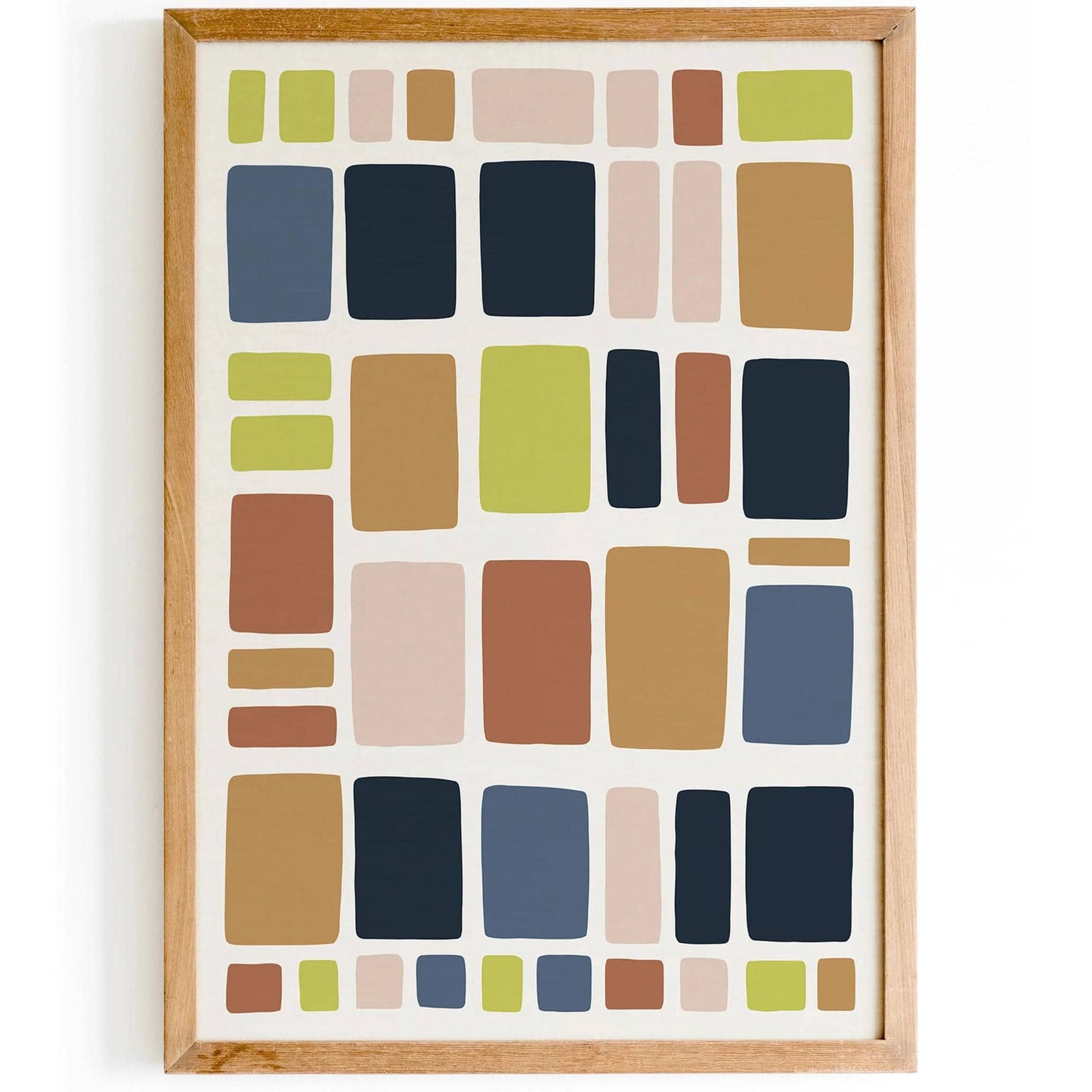 Abstract Aesthetic Colorblocks Art Print