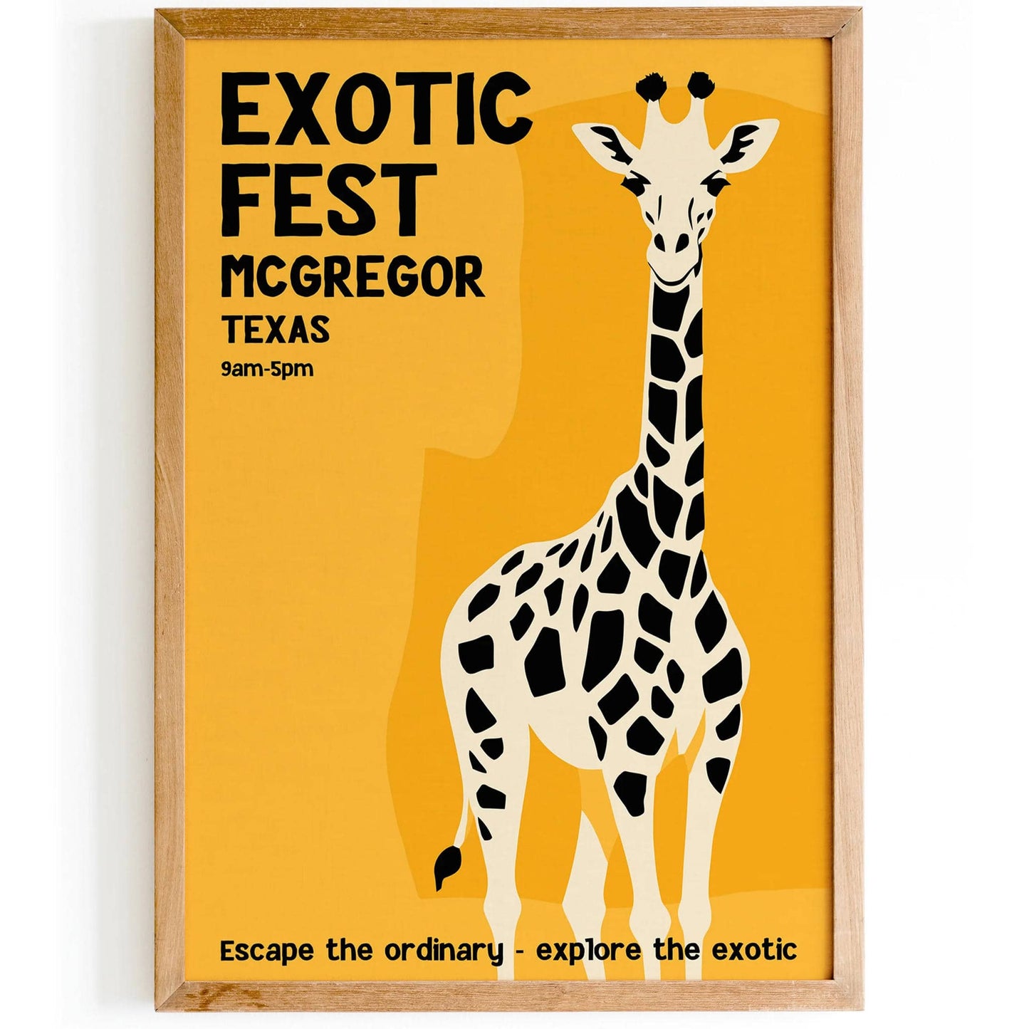 Exotic Fest Vintage Safari Poster