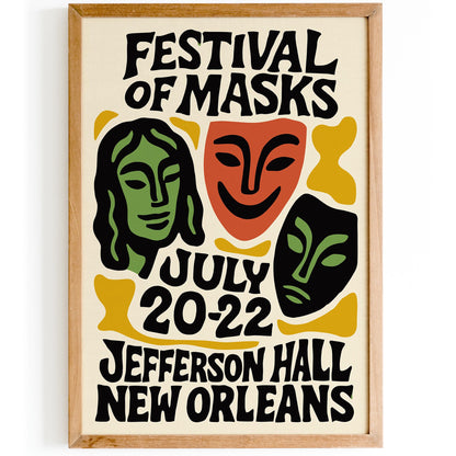 Festival of Masks Wall Art