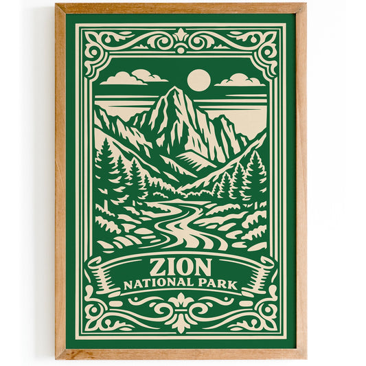 Zion National Park Poster