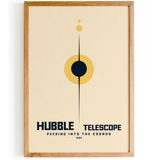 Hubble Telescope Minimalist Poster