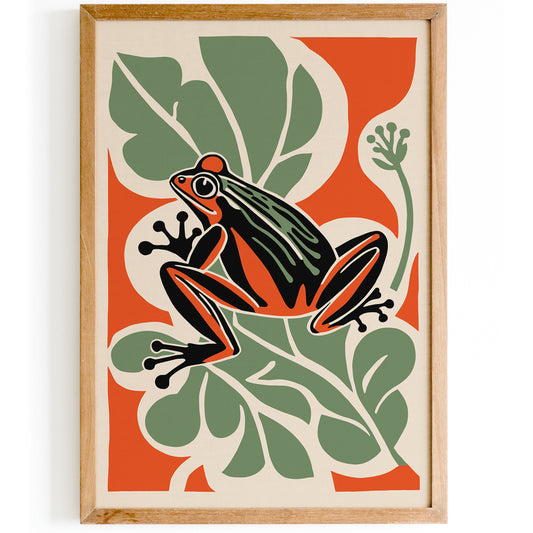 Vintage Frog Wall Art