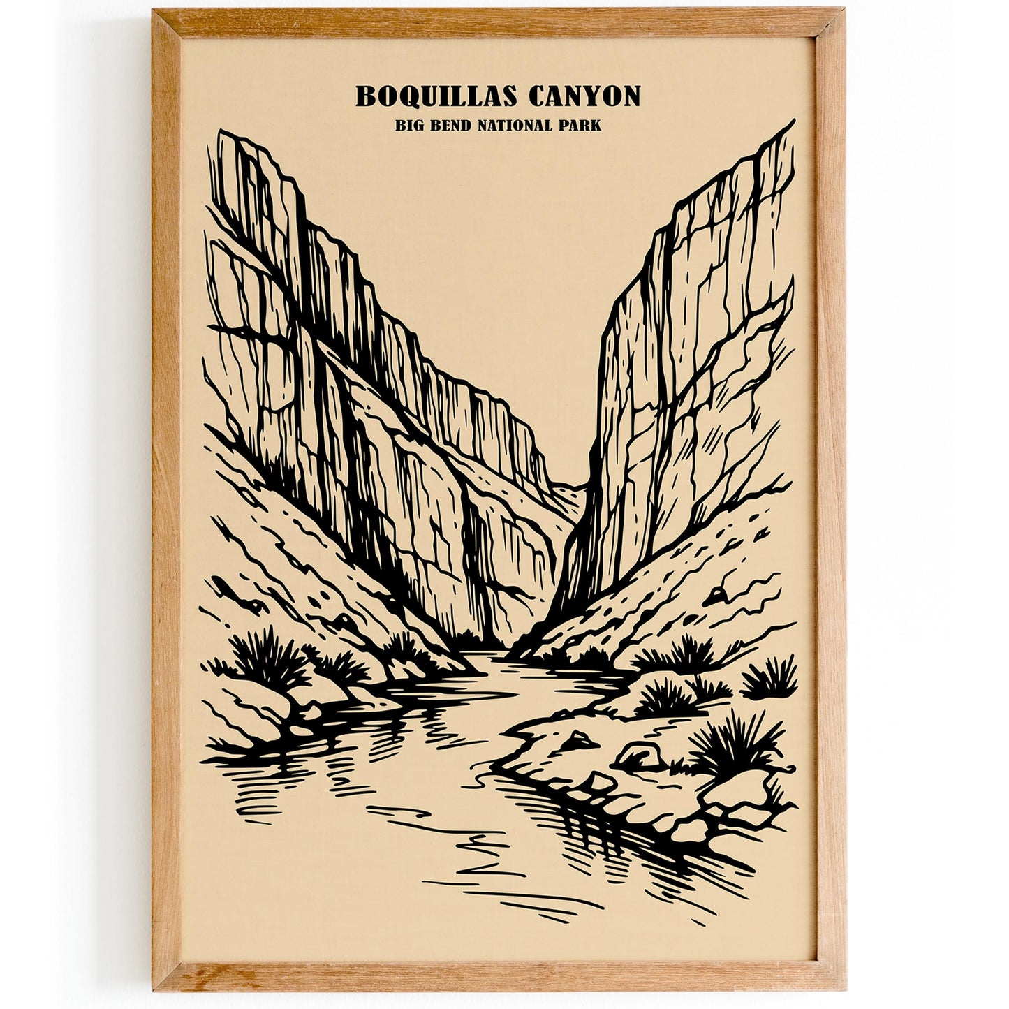 Boquillas Canyon Big Bend National Park Poster
