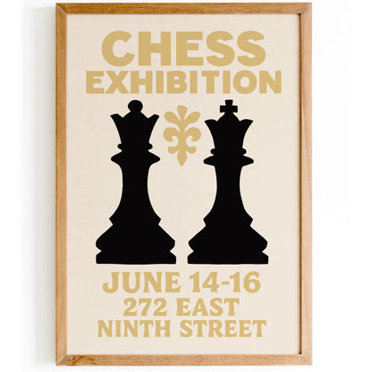 Chess Masters Exhibition Poster