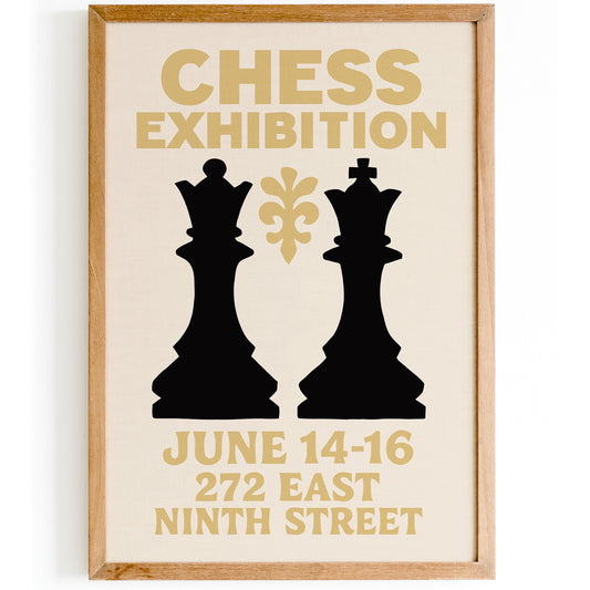 Chess Masters Exhibition Poster