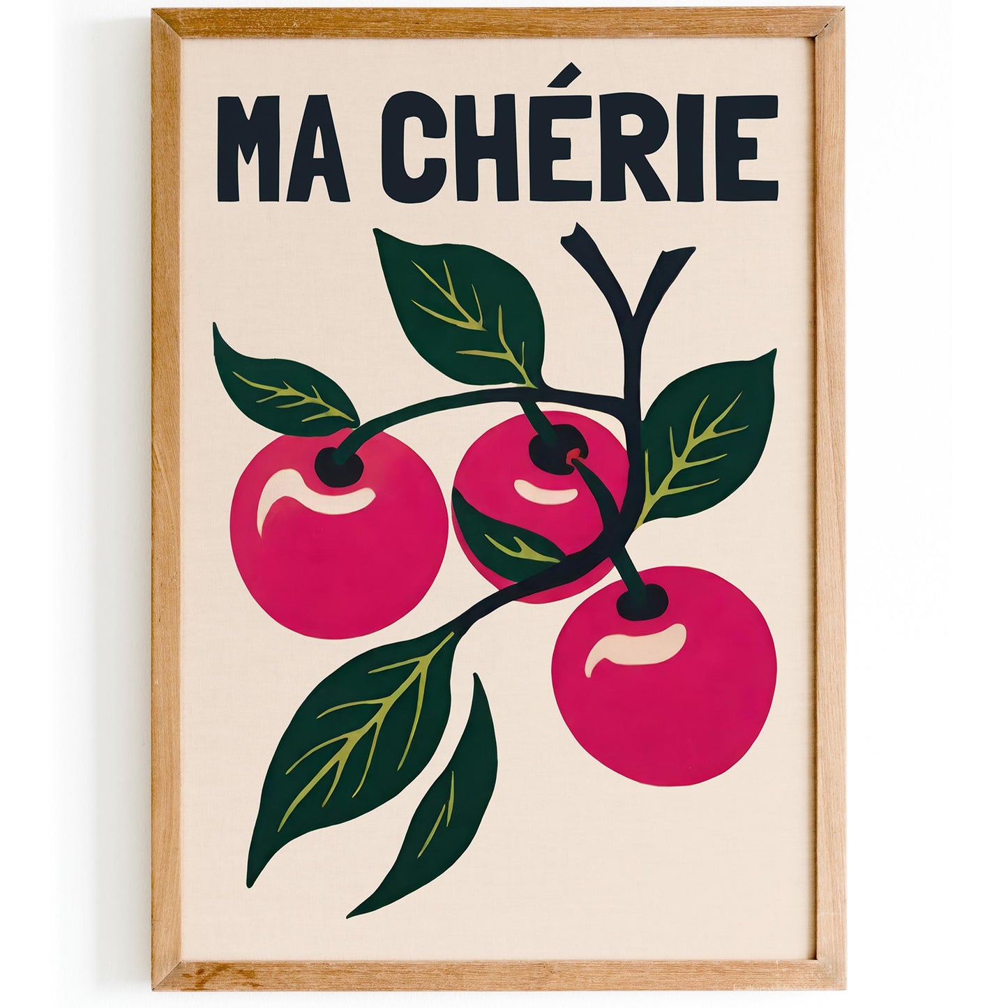 Ma Cherie Cherry Art Print Poster