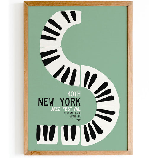 New York Jazz Festival Piano Art Print