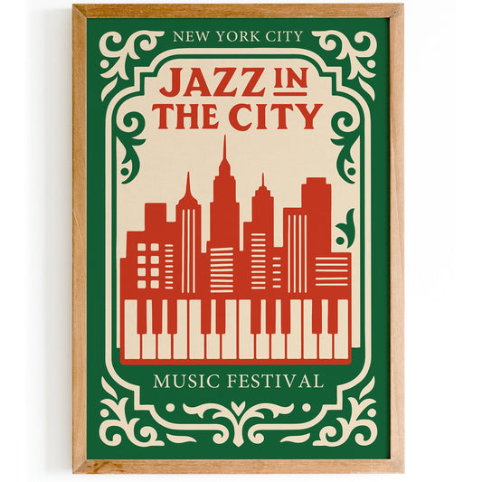 NYC Jazz Music Festival Poster