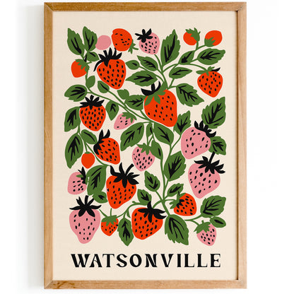 Watsonville Strawberry Art Print