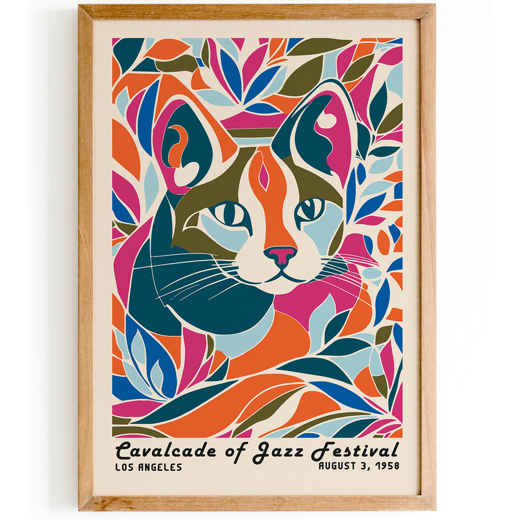 Cavalcade of Jazz Cat Poster