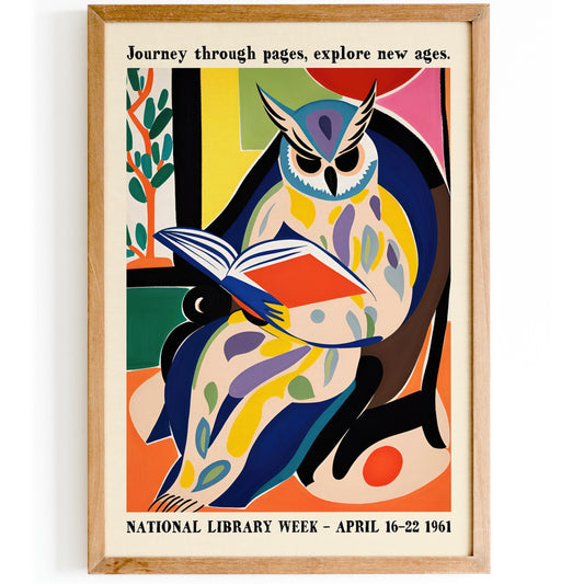 Library Week Reading Print