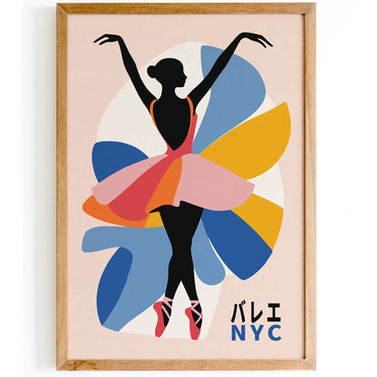 Ballerina Japanese Wall Art Print