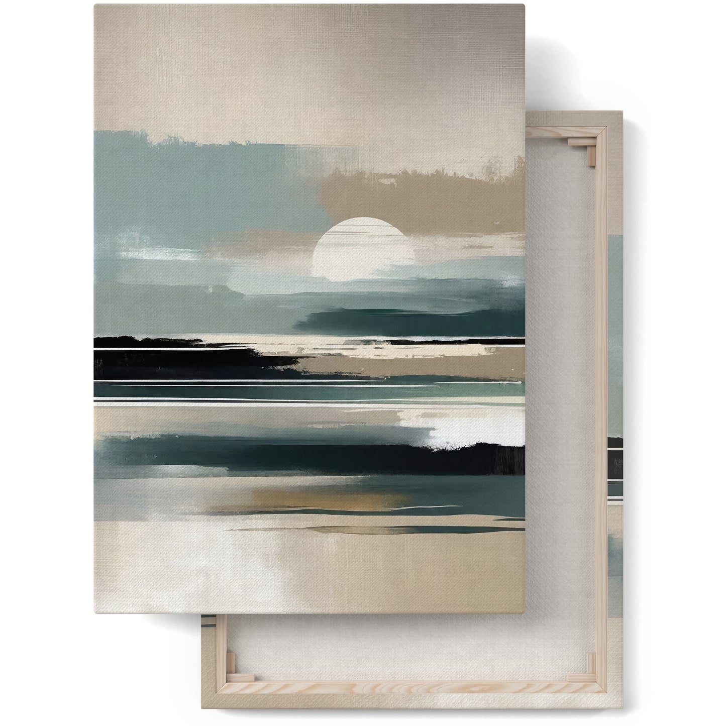 Ethereal Escape: Modern Neutral Canvas Art