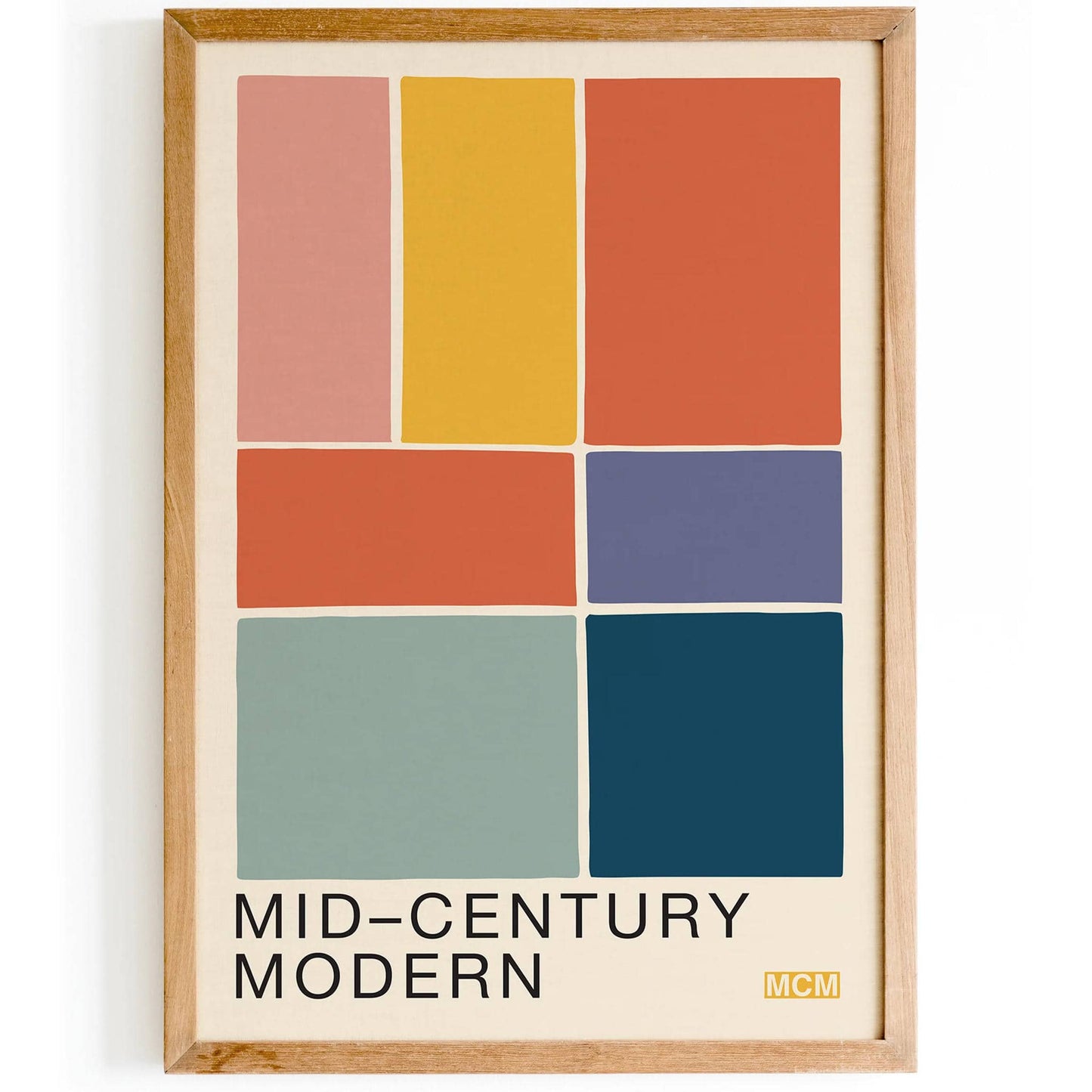 Mid-Century Modern Abstract Wall Art Print