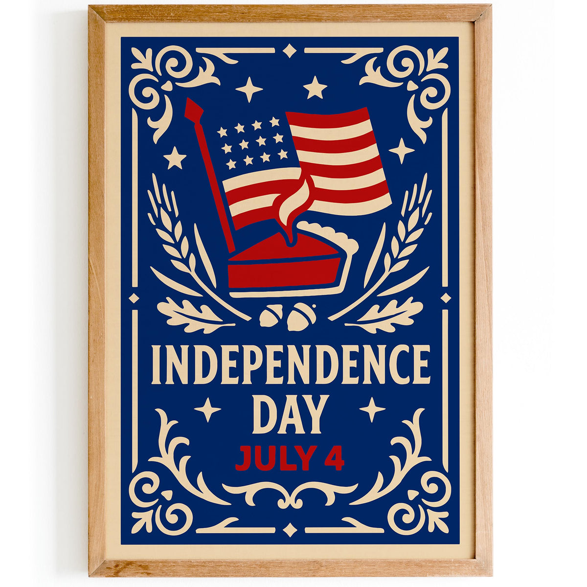 July 4 Independence Day Art Poster
