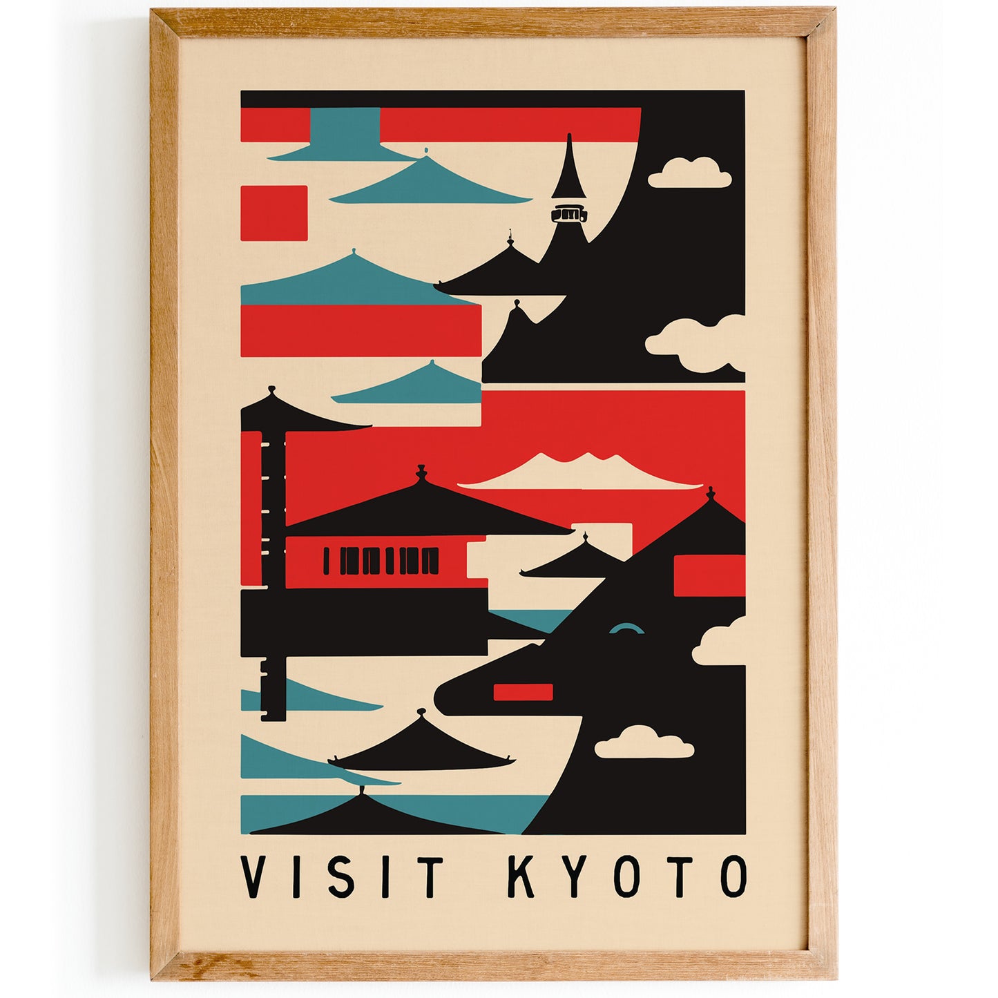 Visit Kyoto Japanese Style Wall Art