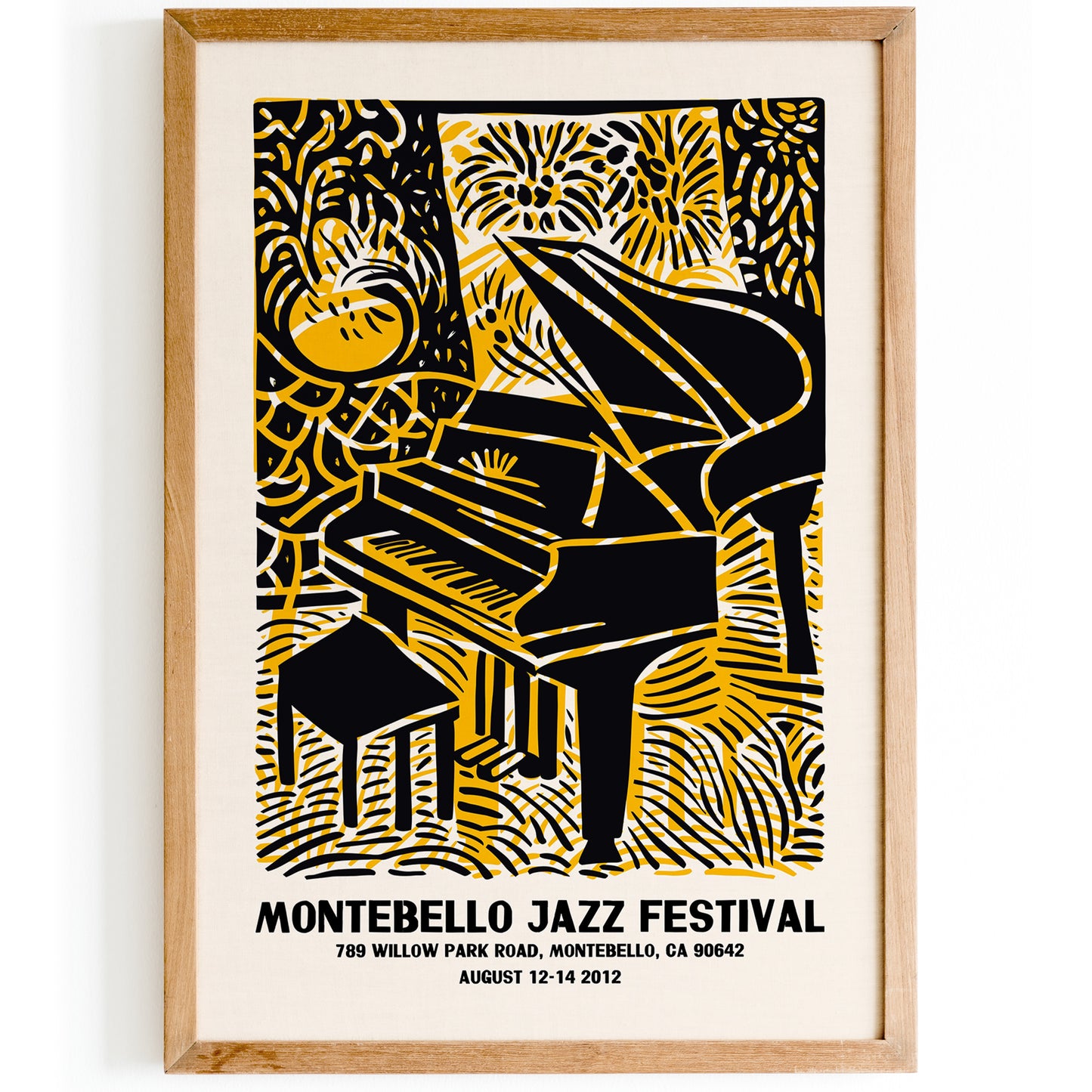 2012 Montebello Jazz Festival Poster