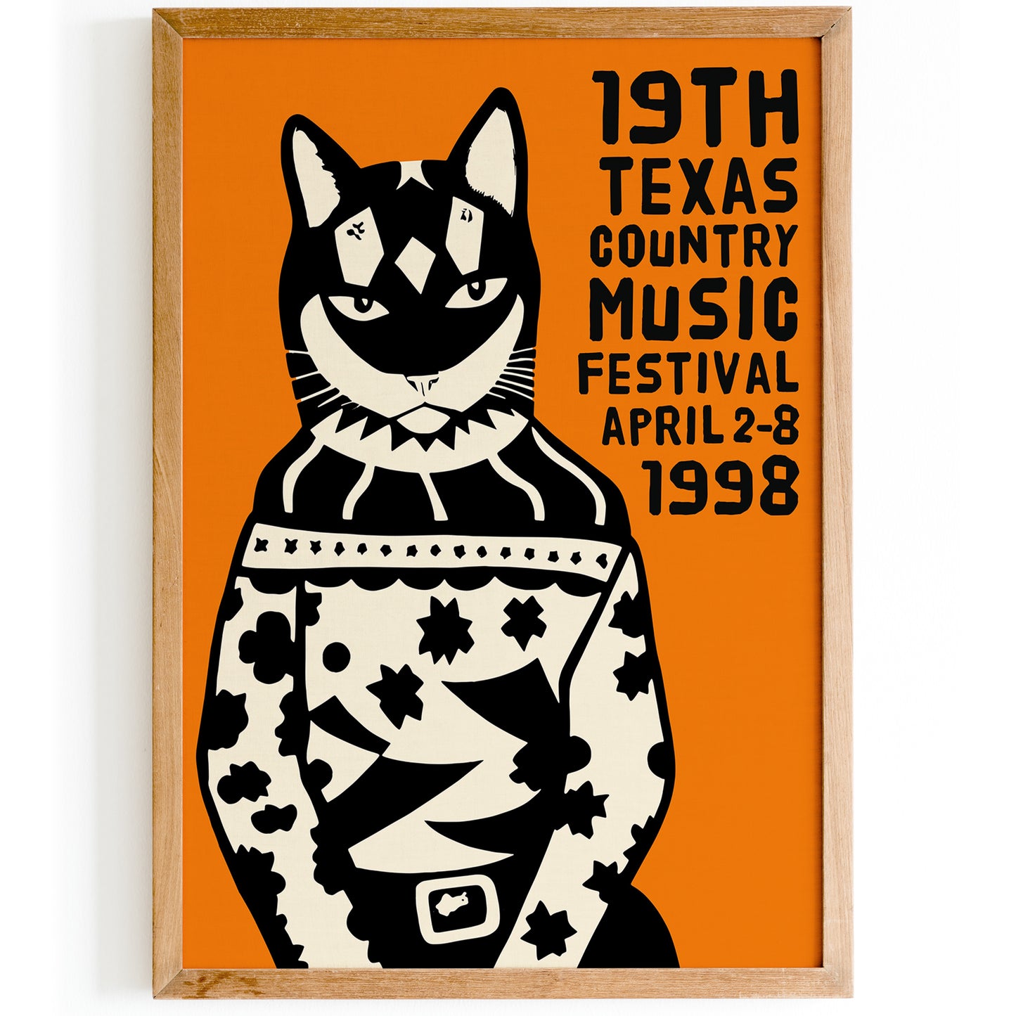 1998 Texas Country Music Festival Poster