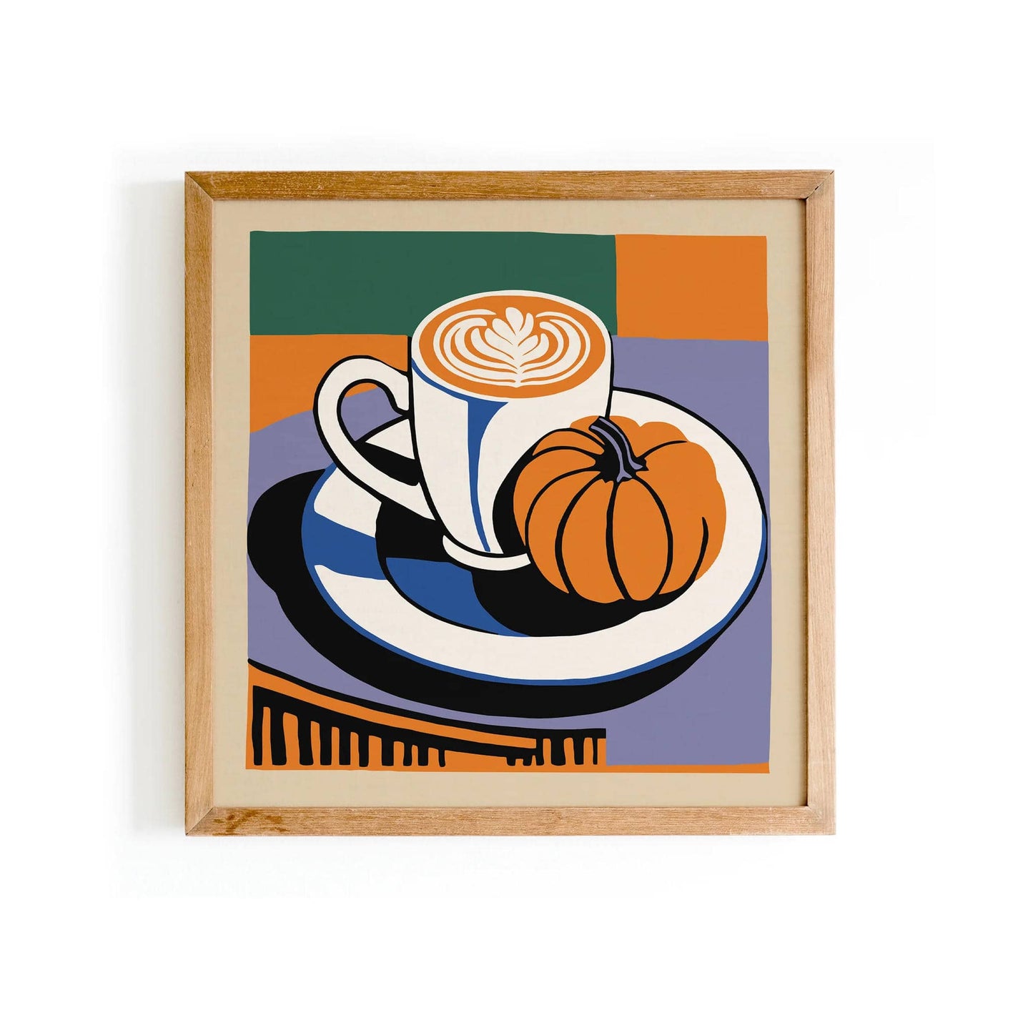 Pumpkin Latte Kitchen Art Print - HypeSheriff