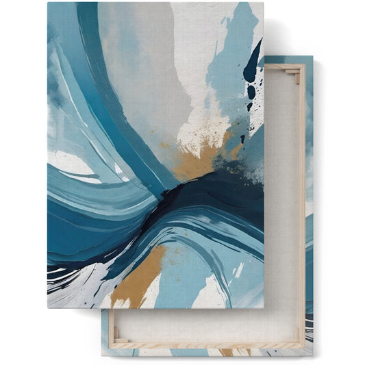 Abstract Ocean Waves Canvas Print