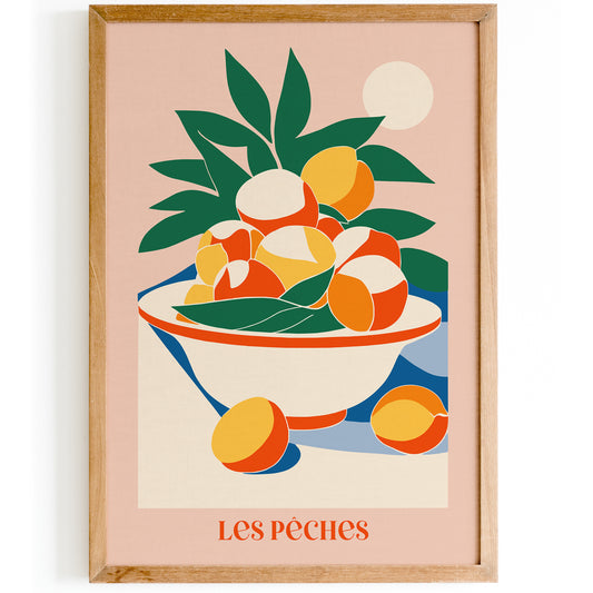 Les Peches, French Kitchen Art Print 2024