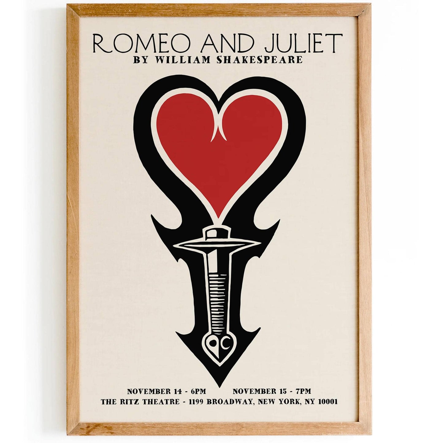 Romeo and Juliet Art Poster