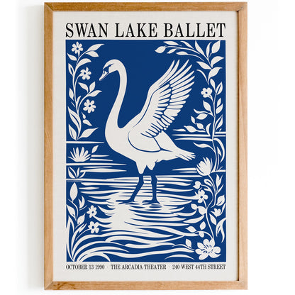 Swan Lake Ballet Poster Print