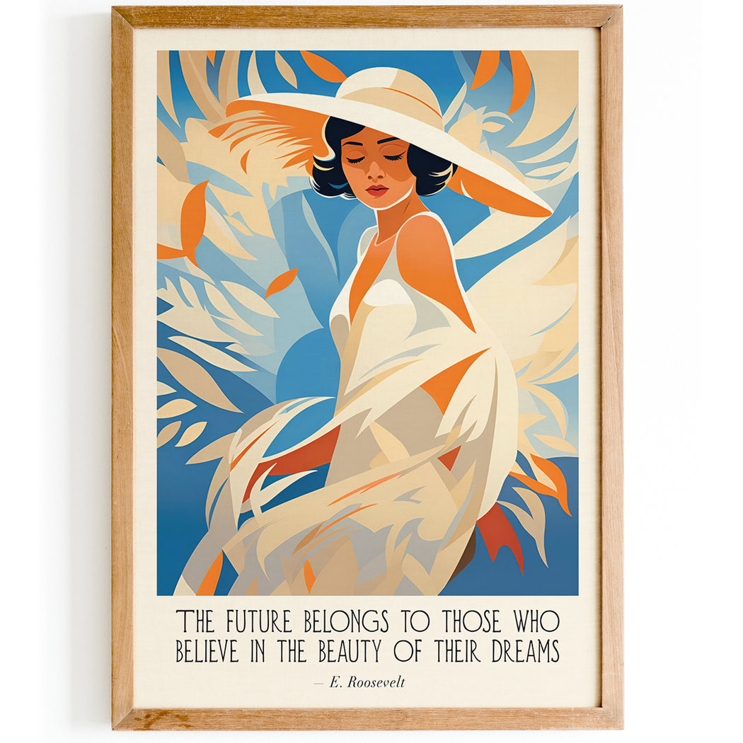Roosevelt Quote Woman Poster