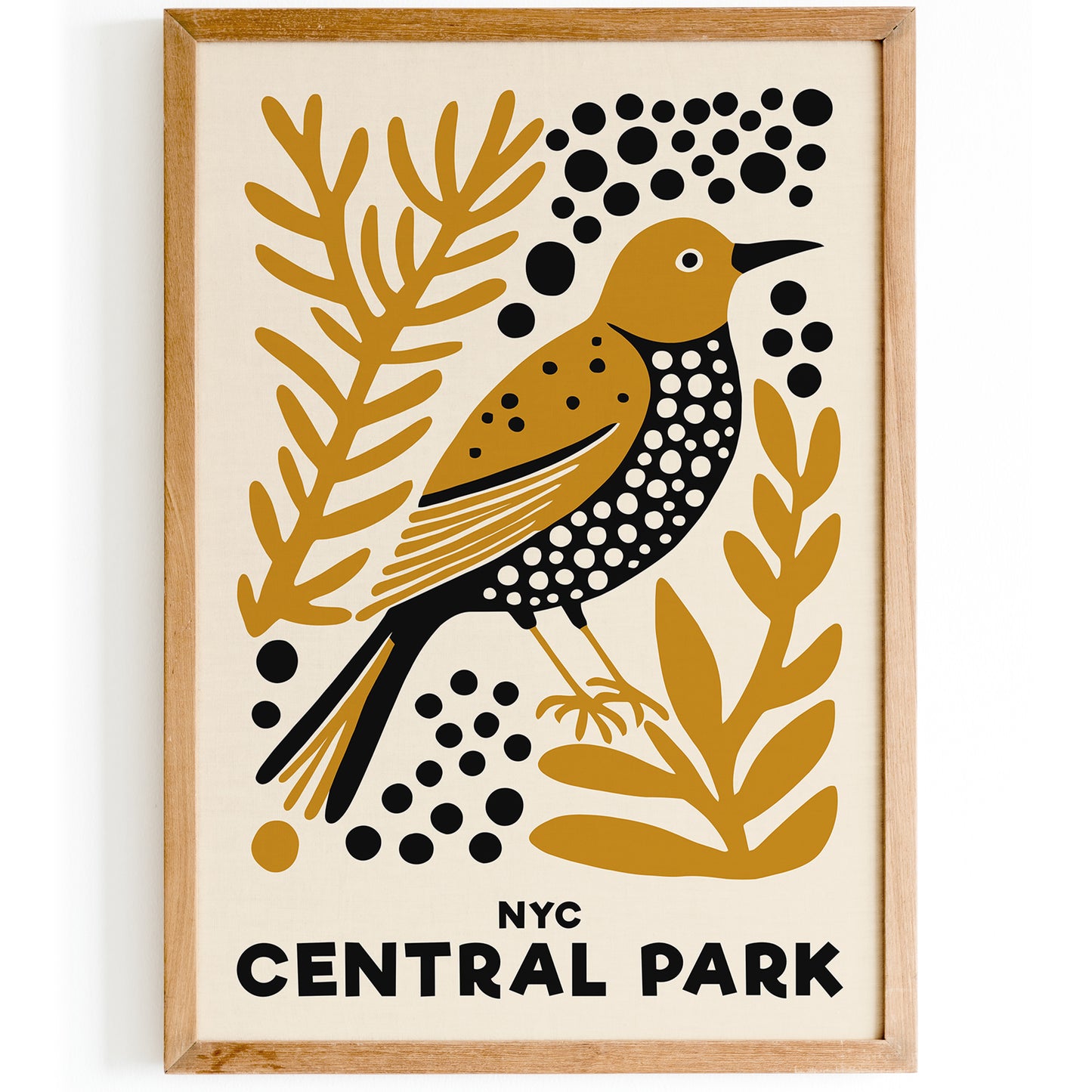 Yellow Bird NYC Central Park Art Print