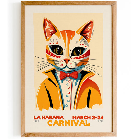 Habana Carnival Retro 1957 Poster