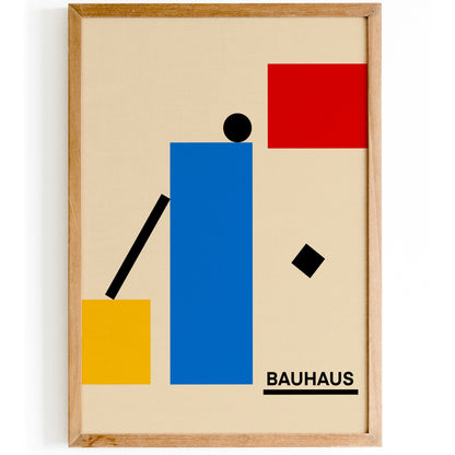 Geometric Bauhaus Wall Art Office Decor