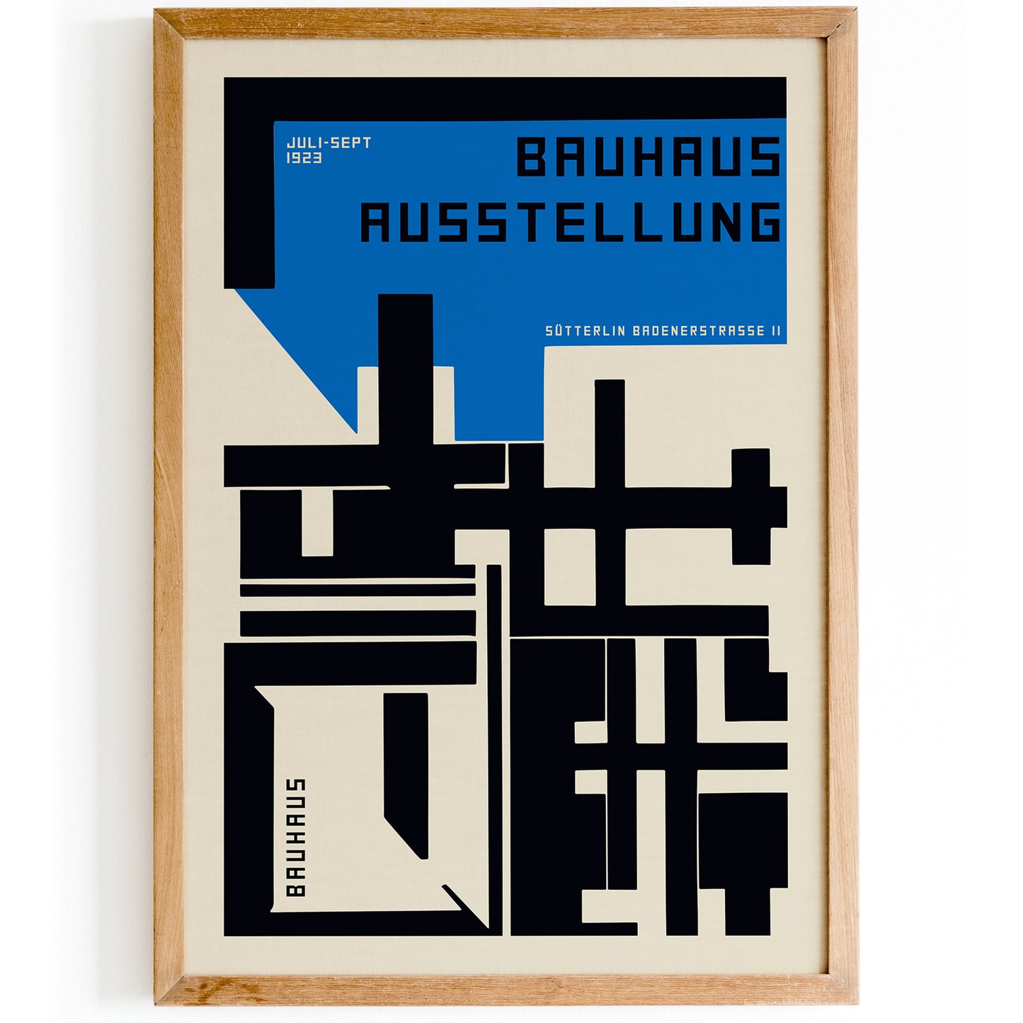 Bauhaus Ausstellung Blue Modern Art Print