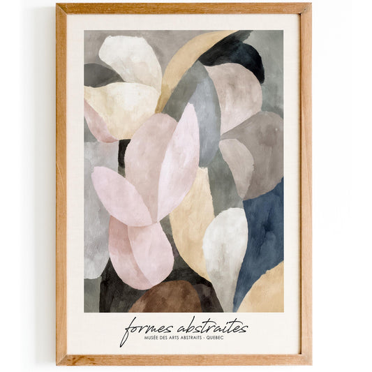 Formes Abstraites Quebec Canada Poster