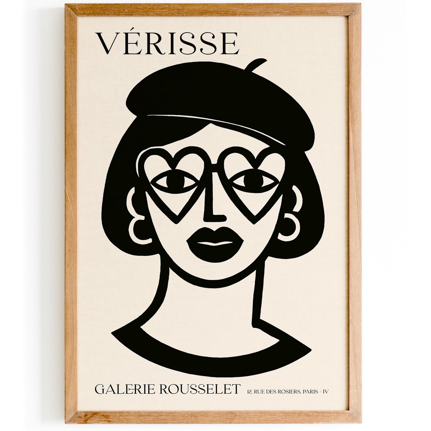 Girl with Heart-Shaped Glasses – Verisse Galerie Rousselet Print