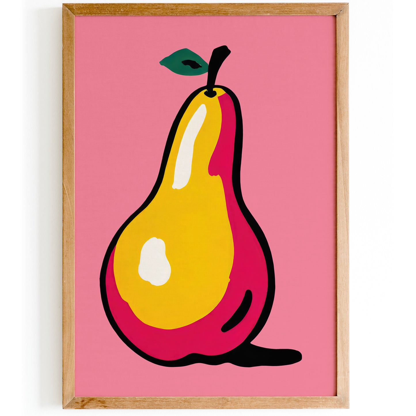 Pink Pear Wall Art Print