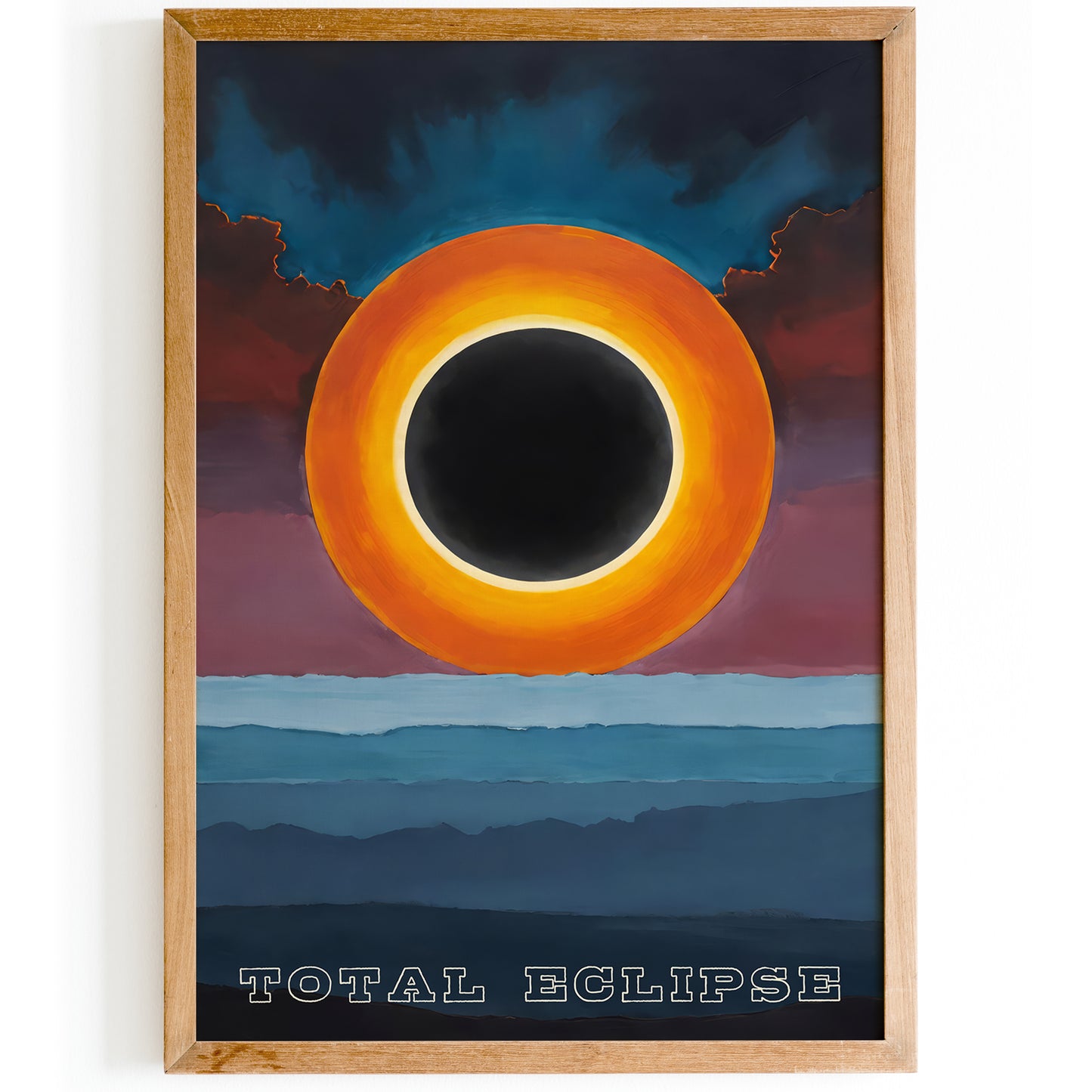 Total Eclipse Poster - Space Art Print