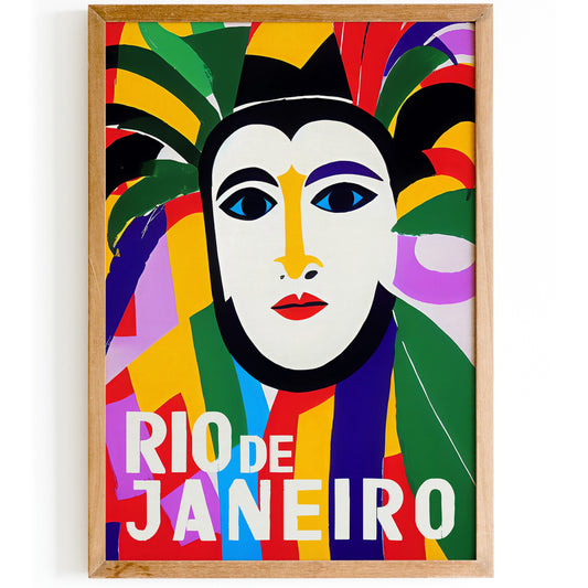 Rio De Janeiro Colorful Festival Poster