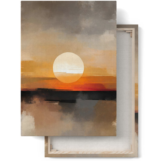 Golden Sunset - Abstract Nature Canvas Print