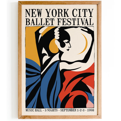 NYC Ballet Festival Poster Print
