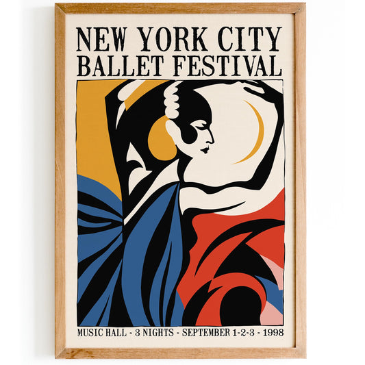 NYC Ballet Festival Poster Print