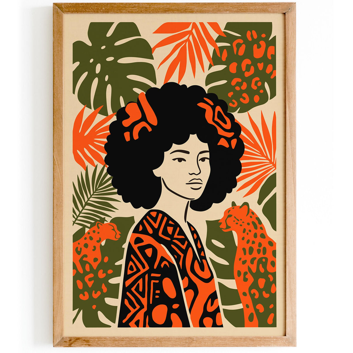 Afrohemian Divine Woman Art Poster