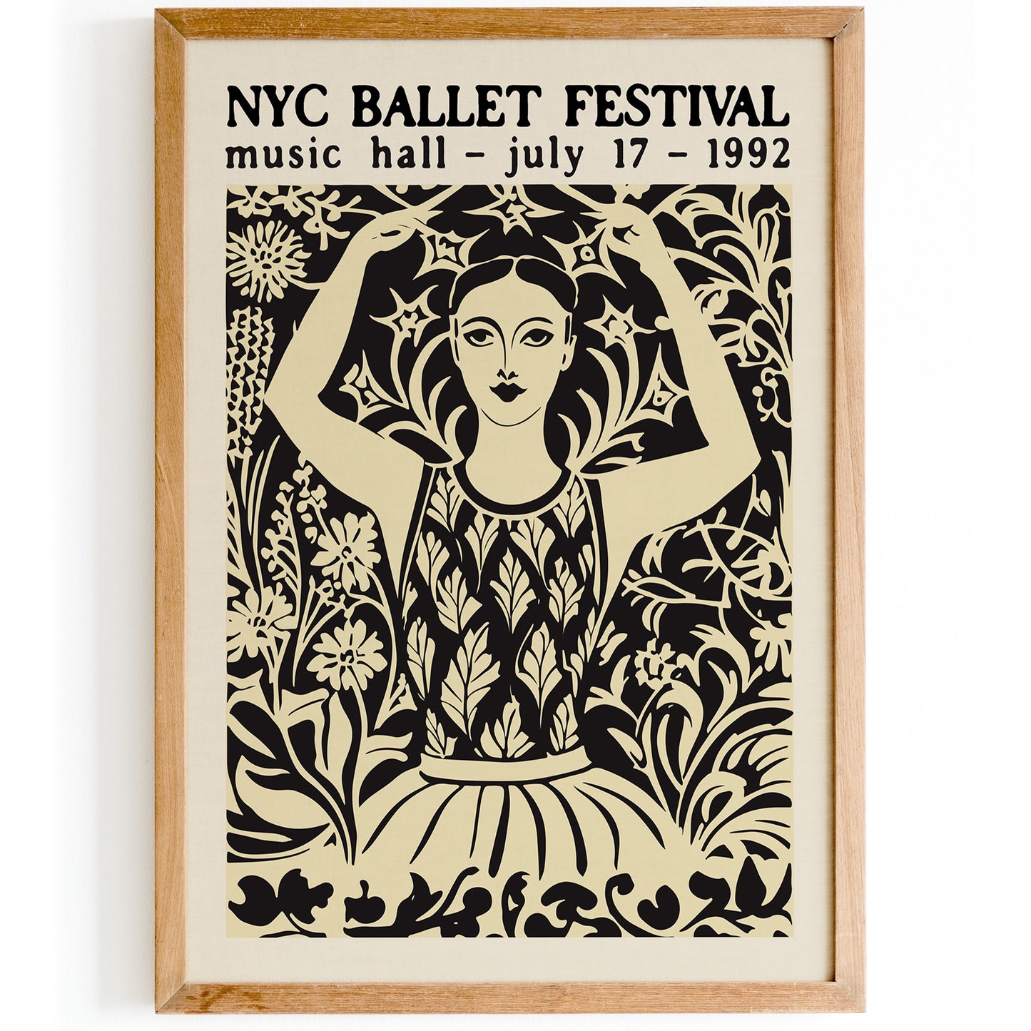 NYC Ballet Festival Linocut Poster