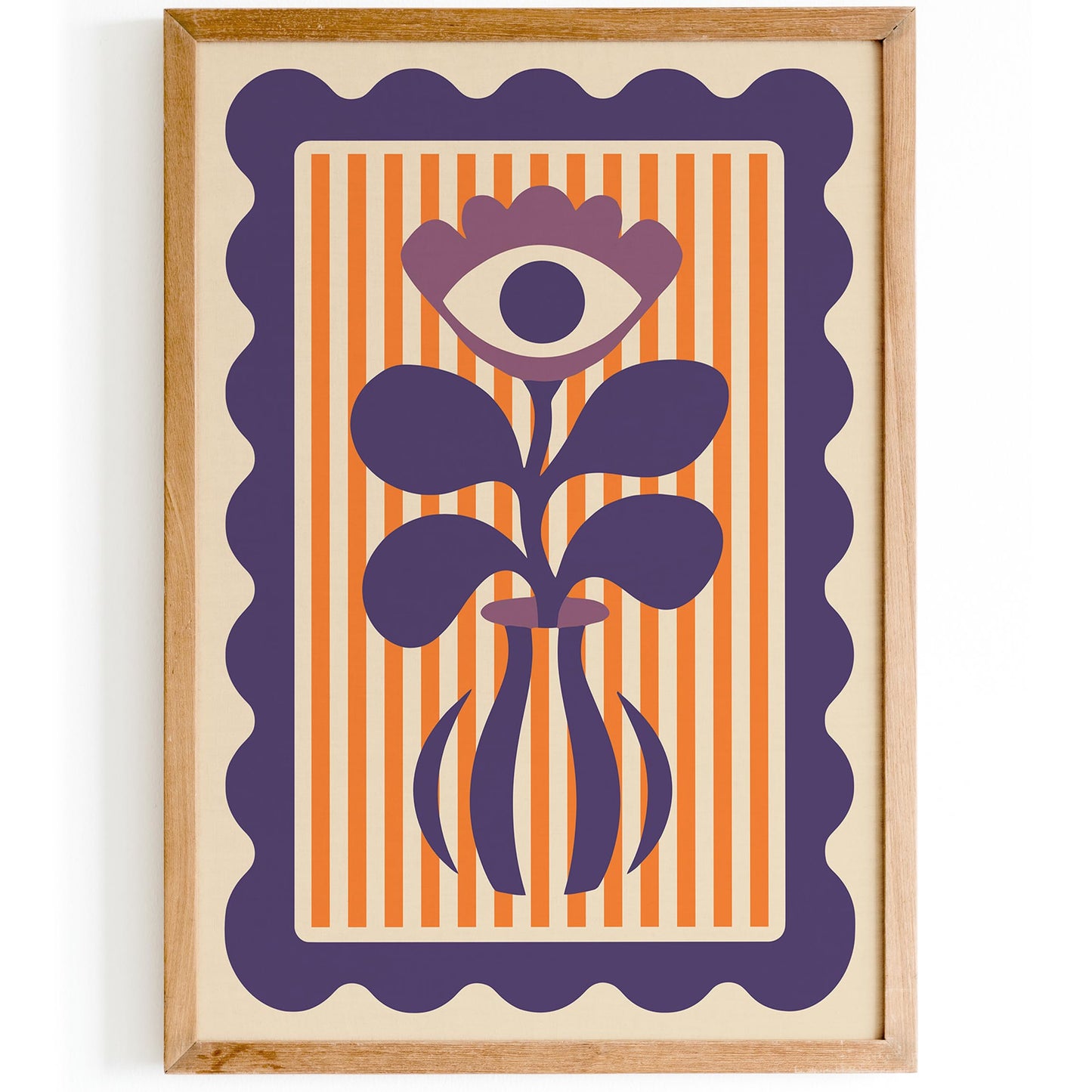 Evil Eye Flower Vase Poster