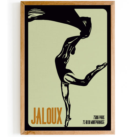 Jaloux Paris Ballerina Retro Poster